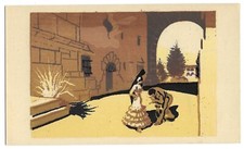 Topanga, CA California old postcard Original Serigraph by M.A. Sheehan 11