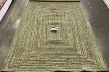 GREEN / NATURAL 5'-0" x 8'-0" Damaged Rug, Reduced Price 1172674507 CAP202Y-5