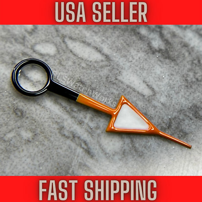 Black/Orange GMT Hand Fits Seiko NH34, 4R34, SSK, Green luminous -- USA SELLER