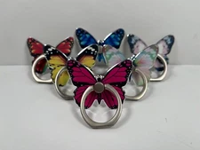 360 Rotation Finger Ring Stand Holder for Cell Phone iPhone Butterfly Kickstand
