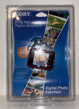 Coby DP151 Keychain Digital Photo Frame 60 Photos LCD Red 1.25' Brand new