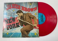 JAMES BROWN - LIVE IN NEW YORK - 2014 GOLDENLANE CLP-2042 LIMITED EDITION RED LP