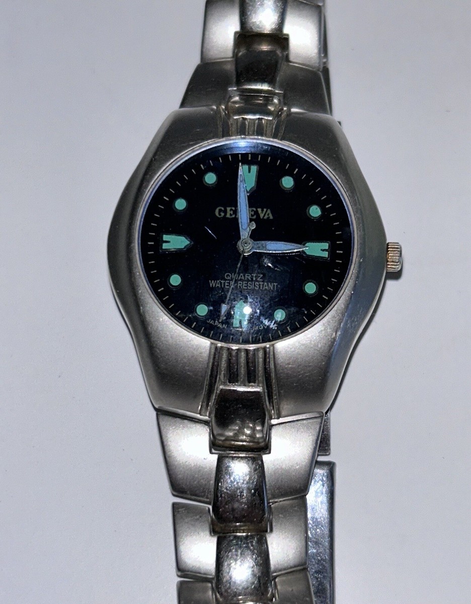 All Gender - Geneva Chunky Water Resistant Quartz Watch - Dark