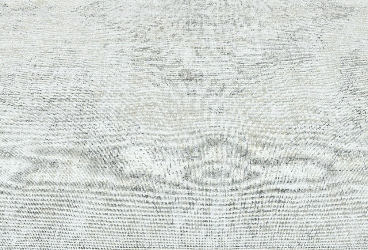 Handmade Floral Antique Muted 9'6X12'2 Distressed Vintage Oriental Rug