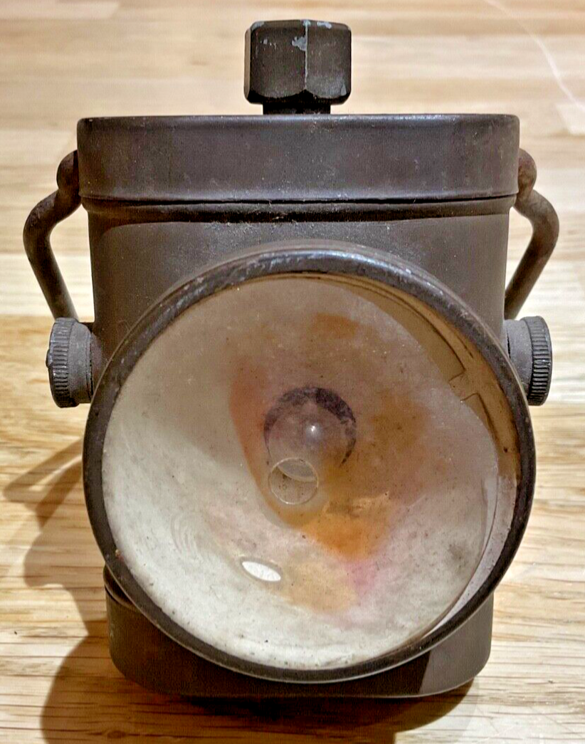 WWII British Army Military Bicycle Lamp - Brown Electric No.1 by