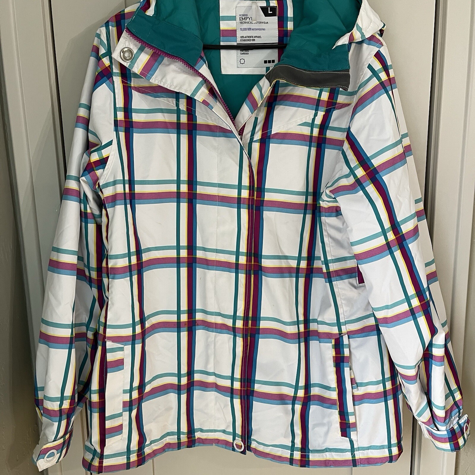 Empyre Women’s Snowboards Ski Jacket Winter Coat size Large Checkered