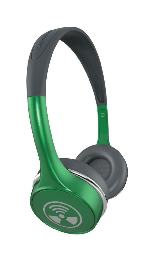iFrogz Audio Ear Pollution Toxix Plus Headphones with Mic- Green