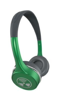 iFrogz Audio Ear Pollution Toxix Plus Headphones with Mic- Green