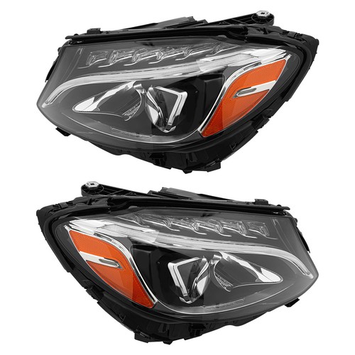 For 2015-2018 Mercedes Benz C-Class C300 W205 LED Headlights Left & Right Side - Picture 8 of 17
