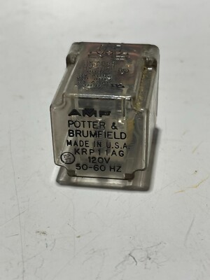 Potter & Brumfield KRP11AG-120 Relay 8-Pin 120V 50/60Hz W/ Coil KRP11AG120