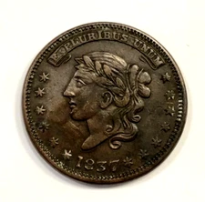 1837 J H Dayton Steam Washing 17th St New York Hard Times Merchant Token HT-249