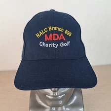 NALC BRANCH 599 MDA CHARITY GOLF ADJUSTABLE STRAPBACK BASEBALL HAT/CAP, BLUE