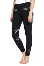 EQUINE COUTURE LADIES IBIZA KNEE PATCH BREECHES Black 36