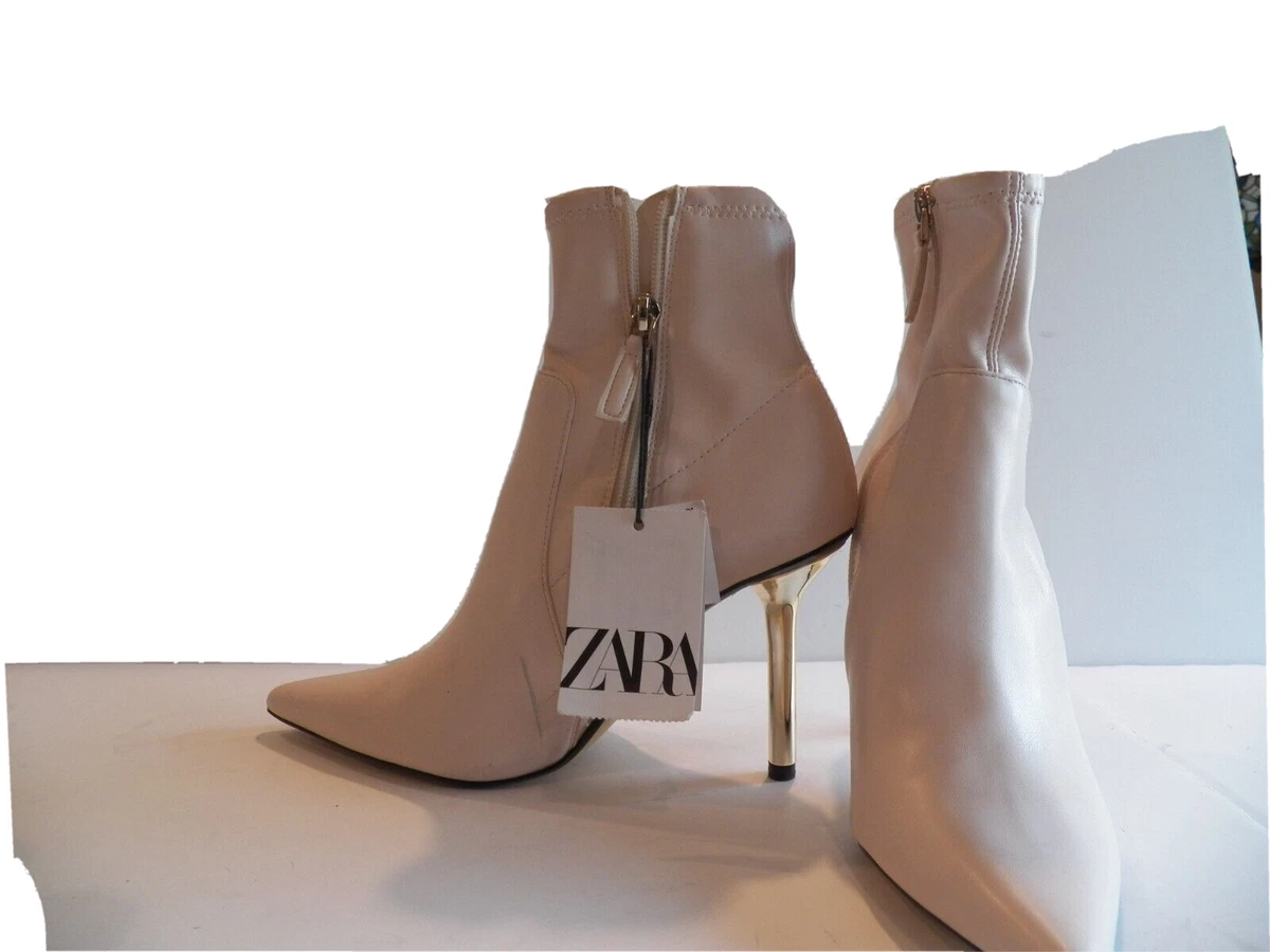 Zara beige ankle clearance boots