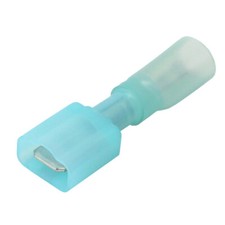 Pacer 16-14 Awg Fully-Insulated Male Disconnect Terminal - Blue - 25 Pack TDE1