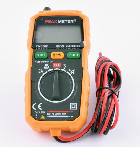 PM8232 Peakmeter Mini Digital Multimeter Auto-ranging NCV Lichtquelle robust - Bild 5 von 5