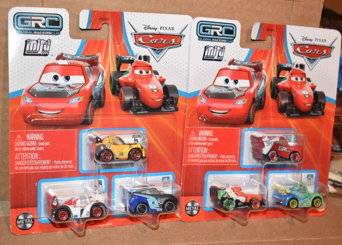 Disney Pixar Cars Mini Racers Francesco, Carla Veloso, McQueen