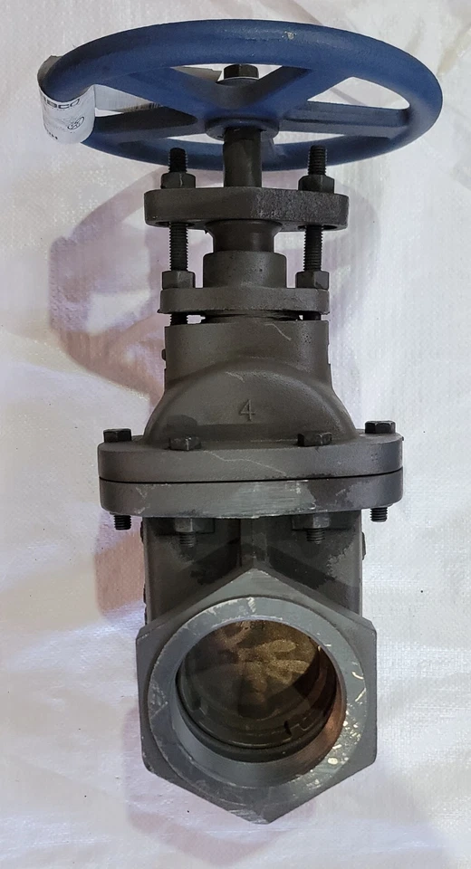 NIBCO 4" T-619 CLASS 125 NON-RISING STEM CAST IRON THREADED GATE VALVE NLAC00H - Image 4 of 4