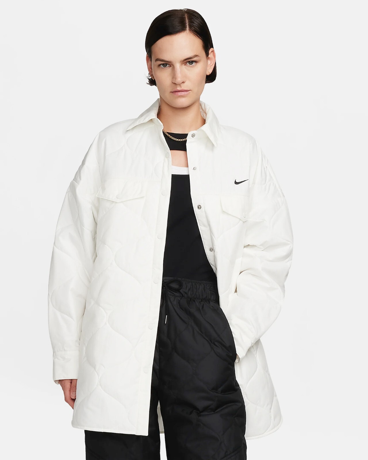 Nike Essential Women's Quilted Trench Medium / Brand New / Retail $165 thumbnail 4
