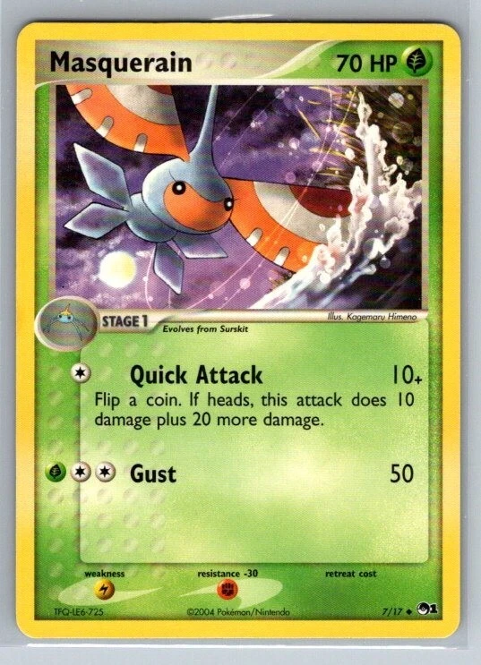 Masquerain NM 7/17 Pop Series 1 Pokemon TCG
