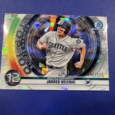 2020 Bowman Chrome Top 100 Atomic Refractor #BTP-12 Jarred Kelenic 006 /150