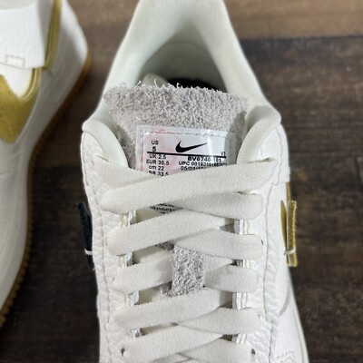 Nike Air Force 1 07 LXX Vandalized Size 5 Wmns White Black New In