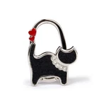 Handbag Hanger Portable Folding Cat Pattern Rhinestone Handbag Purse Hook