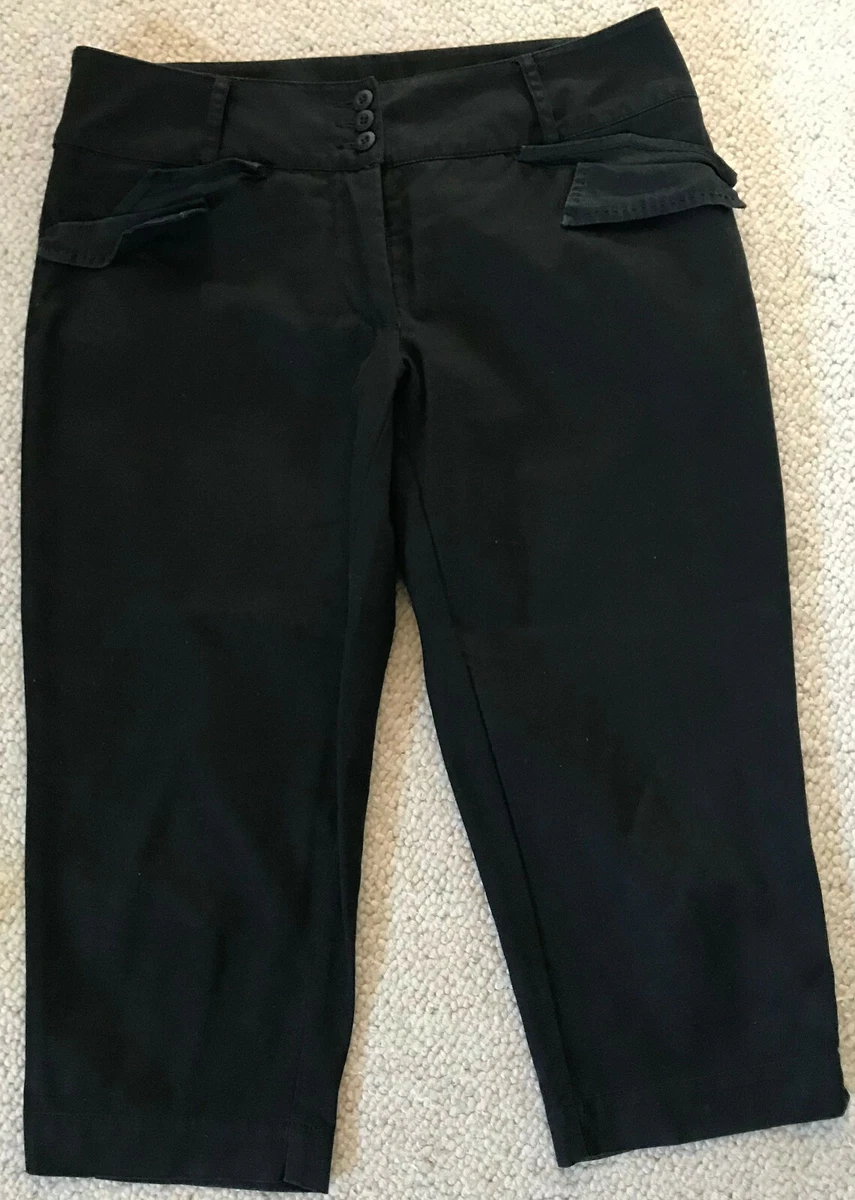 BANDOLERA Soft Jeans Ladies 3 4 Pants Size 38 Black eBay