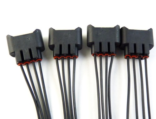4-Pack Ignition Coil Female Connector Plugs For Toyota Camry 2.4L (2002-2010) - Direct Fit Harness Replacement