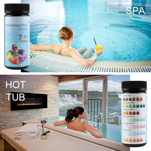 50/100/200pcs Chlorine Dip Test Strips Hot Tub SPA Swimming Pool PH Tester Paper - Picture 9 of 15