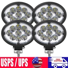 4x 27W LED Truck Spotlight, Universal Work/Driving Lights for SUVs & Tractors 