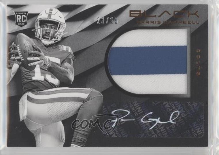 2019 Panini Black Copper /25 Parris Campbell #88 RPA Rookie Patch Auto RC 3h1