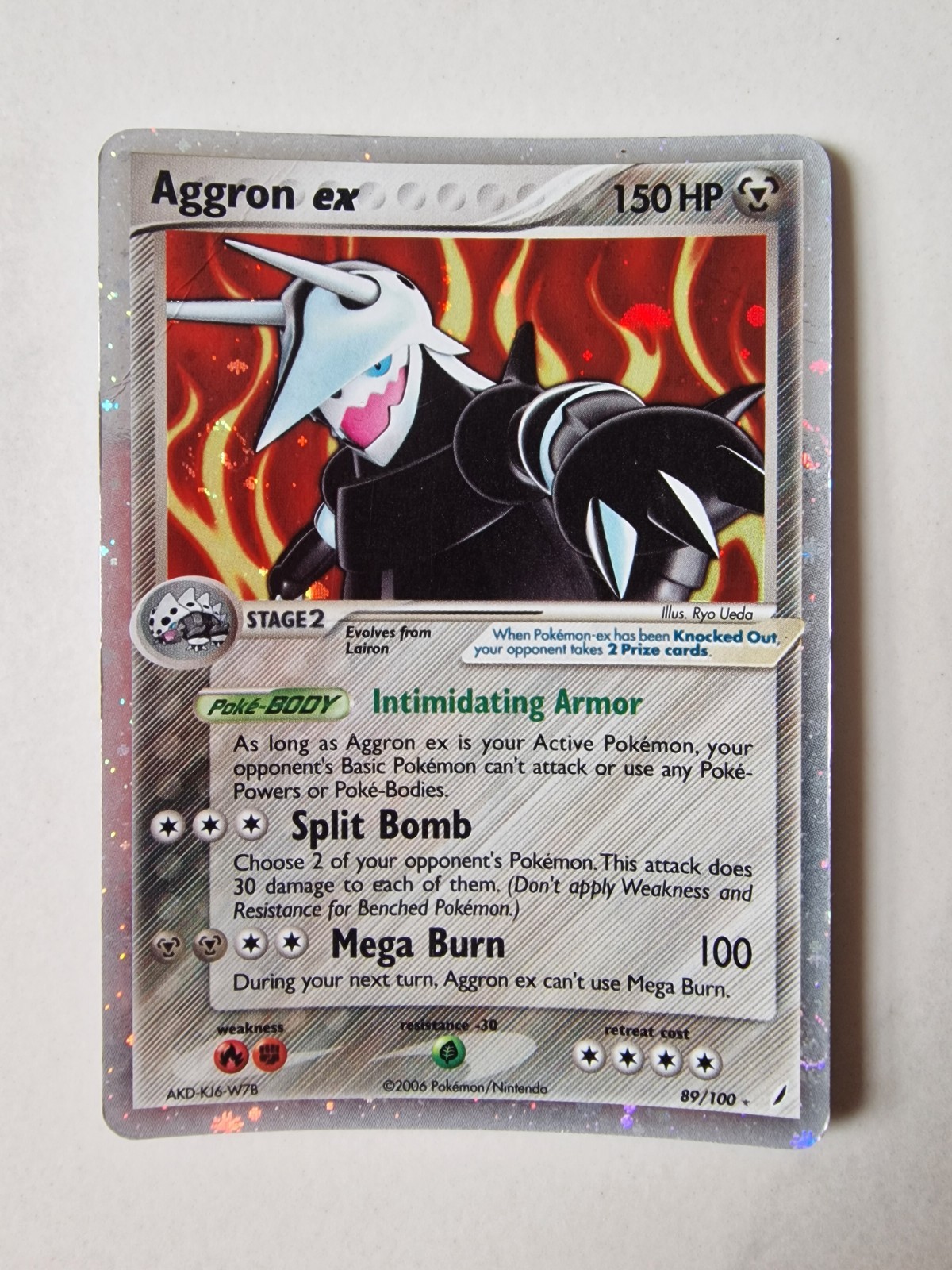 Pokemon TCG Aggron ex NM ex Crystal Guardians 89 /100