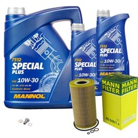 Inspektionspaket 7L Mannol Special Plus 10W-30 FüR Opel Omega B Caravan 2.5 TD