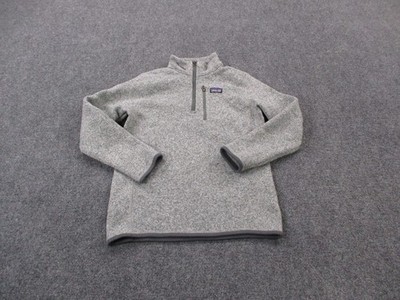 Patagonia Jacket Boys L Gray Better Sweater Fleece Jumper Outdoors