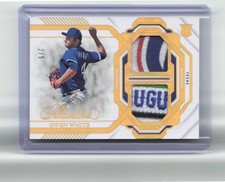 2023 Panini Flawless #DP-OW Owen White Dual Patches Gold #/5