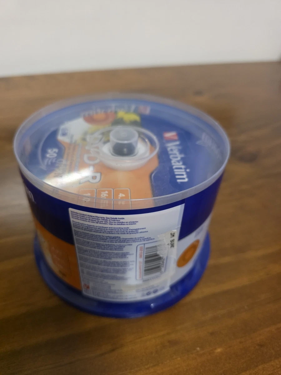 Vertatim Imprimable Dvd-R- 4.7gb-16x-120min