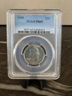 1938 25C Washington Silver Quarter  PCGS PR 65