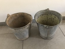Lot 2 Seau En Zinc Galvanisé Idéale Déco Jardinière