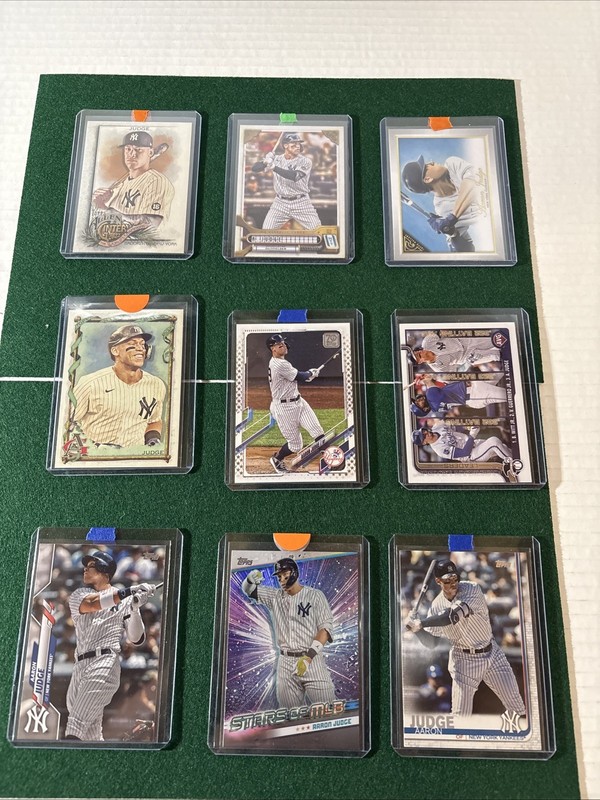 2019-25 Topps Aaron Judge Lot Of 9 Cards NM-MT condition 104