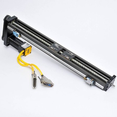 THK KR33A Linear Actuator 15'' Travel with Parker Compumotor NEMA 16 Servo Motor