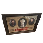 Vintage 1977 Drink Coca Cola Framed Founders Mirror 26 x 36" Limited Coke Sign