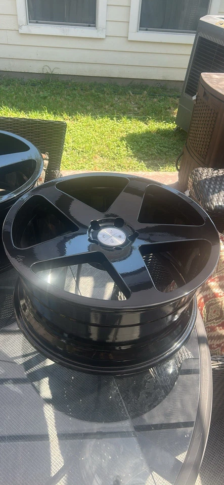 Как новый глянцевый черный 20x10 + 42 мм и 20X9 + 35 мм BD15 Blaque бриллиант колеса комплект - Изображение 2 из 4