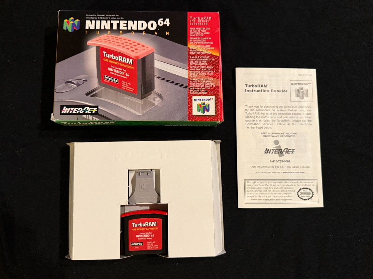 Interact TurboRAM (Nintendo 64) RAM Expansion Pack + Box - PAK