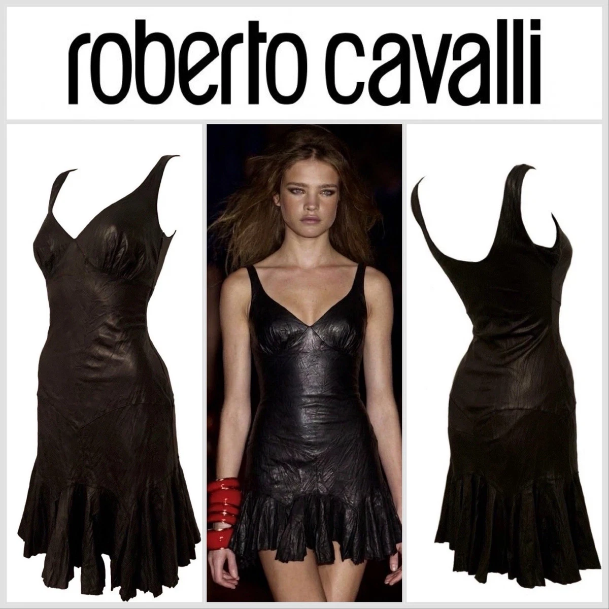 Roberto Cavalli Leather Dresses for Women for sale | eBay