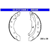Bremsbackensatz Hinten FüR Peugeot 206+ 2L 2M 1.1 1.4 09 Bis 13 ATE 8HZ 8HX