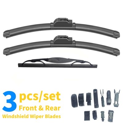 Kisor 24''16''10''Front and Rear Wiper Blade Fit for Chevrolet Bolt EUV 2023,3pcs