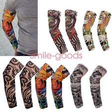 Tattoo Cooling Arm Sleeves Cover Sun UV Protection Hip Hop Outdoor Golf Sport