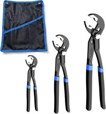 Channel Locks Plier Set Of 3 Quick 7-inch 10-inch 12-inch Blue Handle Channel Locks Plier Set Of 3 Quick 7-inch 10-inch 12-inch Blue Handle