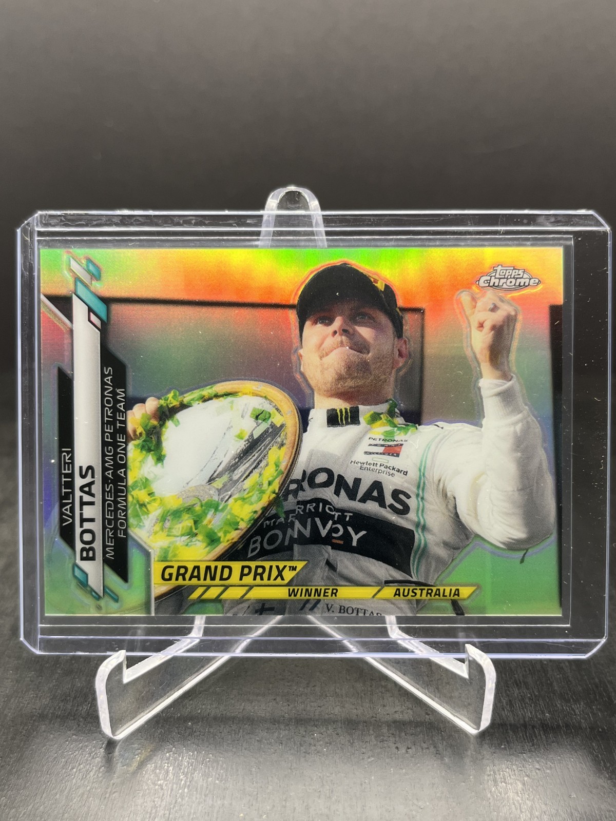 2020 Topps Chrome F1 Valtteri Bottas Australia GP Winner Refractor #133
